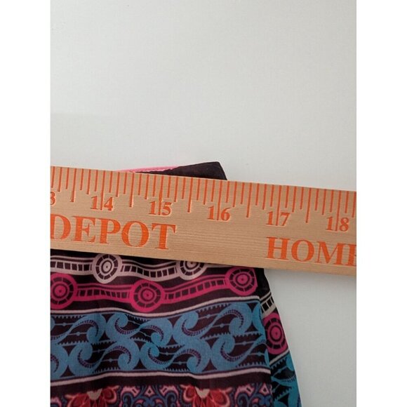 NEW Cato Bandana Print Maxi Skirt Womens Size Large Pink Boho Lined Pull On Long - Picture 9 of 10